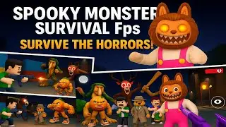 Spooky Monster Survival FPS 🎃🔫 | Humans vs Monsters Gameplay (Android)