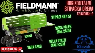 Fieldmann - Horizontální štípačka dřeva FZLS 1005H-E recenze