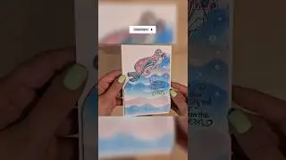 DIY Mermaid card 🧜&zwj;♀️💜💙 #mermaid #mermaidcard #cardmaking #sweetnovemberstamps #cards #diy #handmade