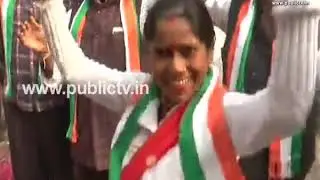 Celebration at Congress headquarters, party workers praise Rahul Gandhi