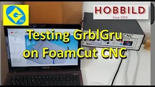 GrblGru.com cutting test on FoamCut CNC - Hobbild