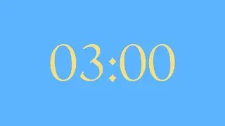 3-Minute Countdown Timer | Crystal Blue &times; Jasmine