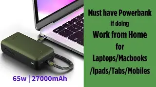 Best powerbank for laptop and mobiles | URBN 27000 mAh 65W Ultra Fast Charging | Rs. 2899/- @vslogs
