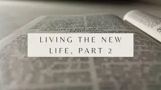 Living the New Life, Part 2 - Ephesians 4:25-32 (Pastor Robb Brunansky)