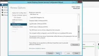 Configuring Active Directory within a Windows 2012 R2 virtual server.
