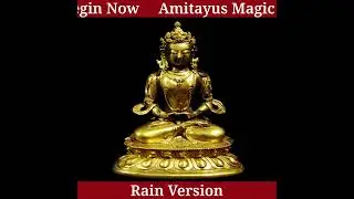 Unlock Blissful Power of Amitayus Buddha 🌟 | Switch Words + Rain Sounds Healing #shorts