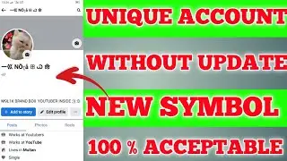 Facebook unique name account | how to make unique account without update | Facebook unique name