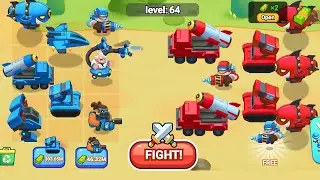 MERGE ARMY WORLD WAR - Merge Tanks Master Battle, New Episode