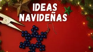 Ideas de pendientes de Navidad 🎄 #bisuteria #mostacillas #diy #tutorial 