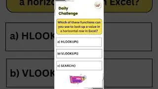 MS Excel Quiz | Microsoft Excel MCQ #shorts