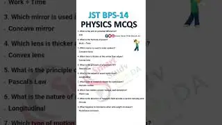 Jst junior science teacher #jst #juniorscienceteacher science notes physics Mcqs #shorts