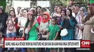 Guro, nag ala stage mom sa pagturo ng sayaw sa kaniyang mga estudyante