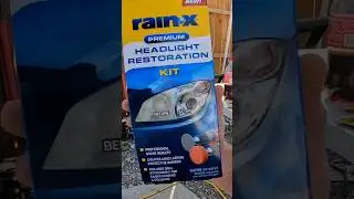 Rain X headlight restoration #headlightrestoration #doesitreallywork  #easy #rainx #shorts #short
