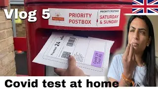 Covid test at home | covid kit book uk  | vlog 5 | Siddhi batein #covidtest #uklife