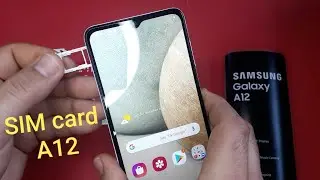 How to put a Sim card in Samsung Galaxy A12 (2021)