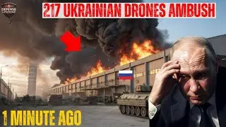 217 Ukrainian Drones Ambush Russia's $1.7B Moscow Military Logistics Complex | Russian Ukrain War