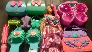 Barbie Doll Toys Reviews | Doll Mini Makeup Set Unboxing Gift 🎁 | ASMR