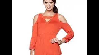 Hot in Hollywood ColdShoulder Jersey Knit Blouse