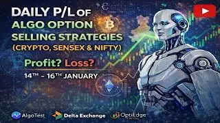 Algo-Based Option Selling Strategy Daily P/L #CryptoOptions#OptionSelling#AlgoTrading#DailyPL