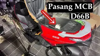 Cara pasang MCB di Sepeda Listrik baterai SLA U-Winfly D66B dan Lithium T78B