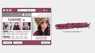 pretty & interactive carrd tutorial &mdash; &copy; aeposa