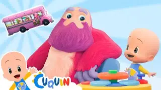 Wheels of the bus pink color | Cleo & Cuquin | Kids | Songs