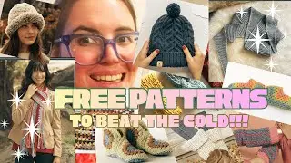20 FREE KNIT and CROCHET Patterns to Make to BEAT the COLD ❄️