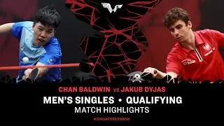 Jakub Dyjas vs Chan Baldwin | MS Qual | Singapore Smash 2024