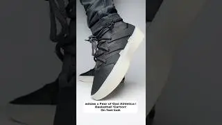 On feet look of the adidas Fear of God Athletics I Basketball &lsquo;Carbon&rsquo; 🖤🖤🖤