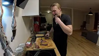 Fatty Meat Breakfast On First Day Of Work After Christmas Vacation