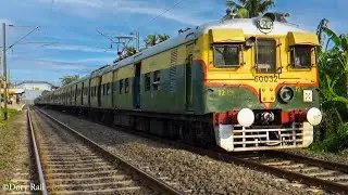 Classic & beautiful Old Green EMU Local Train