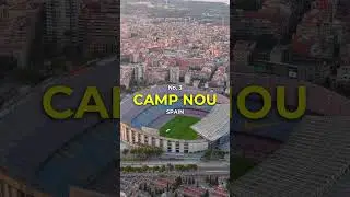 Top 5 Most ICONIC Football Stadiums in the World! ⚽🏟️ #football #soccer #travel #shorts #viral