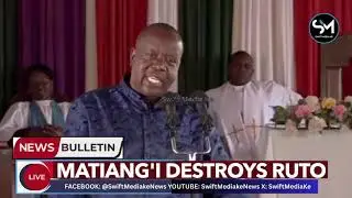 HAUNA AKILI! Angry Fred Matiang'i cmpletely destroys Ruto in Murang'a as Gachagua listens