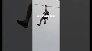 Me trusting nature and physics again 🫠 What would YOU do mid air? #zipline #falling #DreamTrackAI