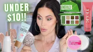 UNDER $10!!  DRUGSTORE Trying NEW MAKEUP | BH Cosmetics Emerald Palette