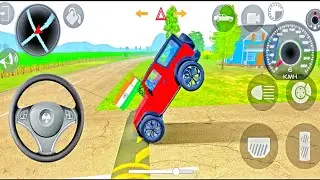 Modified Mahindra Thar 🚘 ( red clouer) Indian car simulator 3D 🎮 with dollar song Vibe 💰#thargamer 