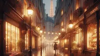 Rain in Paris at Night 🌧️ | Calm Urban Ambience for Sleep & Focus (1 Hour)