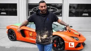 KSI's Old Lamborghini Aventador is now a Driving Instructor Car