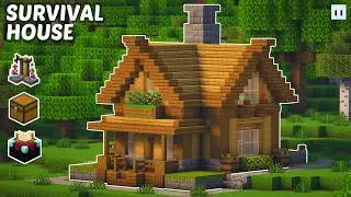 Minecraft : How to Build a Simple Survival House | Ultimate House
