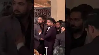 Babar Azam With Haris Rauf Attending Shaheen Afridi Walima #shorts #cricket #viral