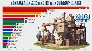 Rice Wasted in the Supply Chain by country