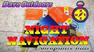 Shropshire hills night navigation, Basic map and compass reading in thick fog