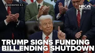 'Great victory' for America Trump signs spending bill to end government shutdown