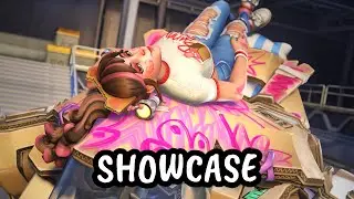 NEW Cardboard Dva Skin Showcase || Overwatch 2