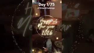 Day 1/75 Hard Challenge ✨#minivlog #shorts #75hardchallenge #hardchallenge #life #newyear #2026