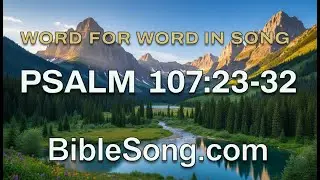 Psalm 107:23-32 Cinematic Text Video - The Bible Song