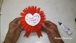 Happy doctor day /how to make a badge with paper easy for kids