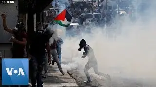 Clashes in the West Bank City of Bethlehem at a Protest in Support of Gaza