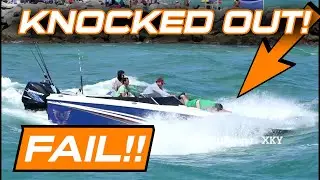 taking haulover inlet. FACE-FIRST!!! Haulover Fail!