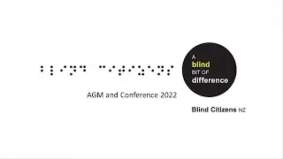 Blind Citizens NZ AGM and Conference 2022 - Awards Dinner